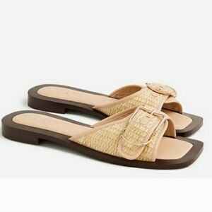 J CREW RAFFIA sandals.size 10